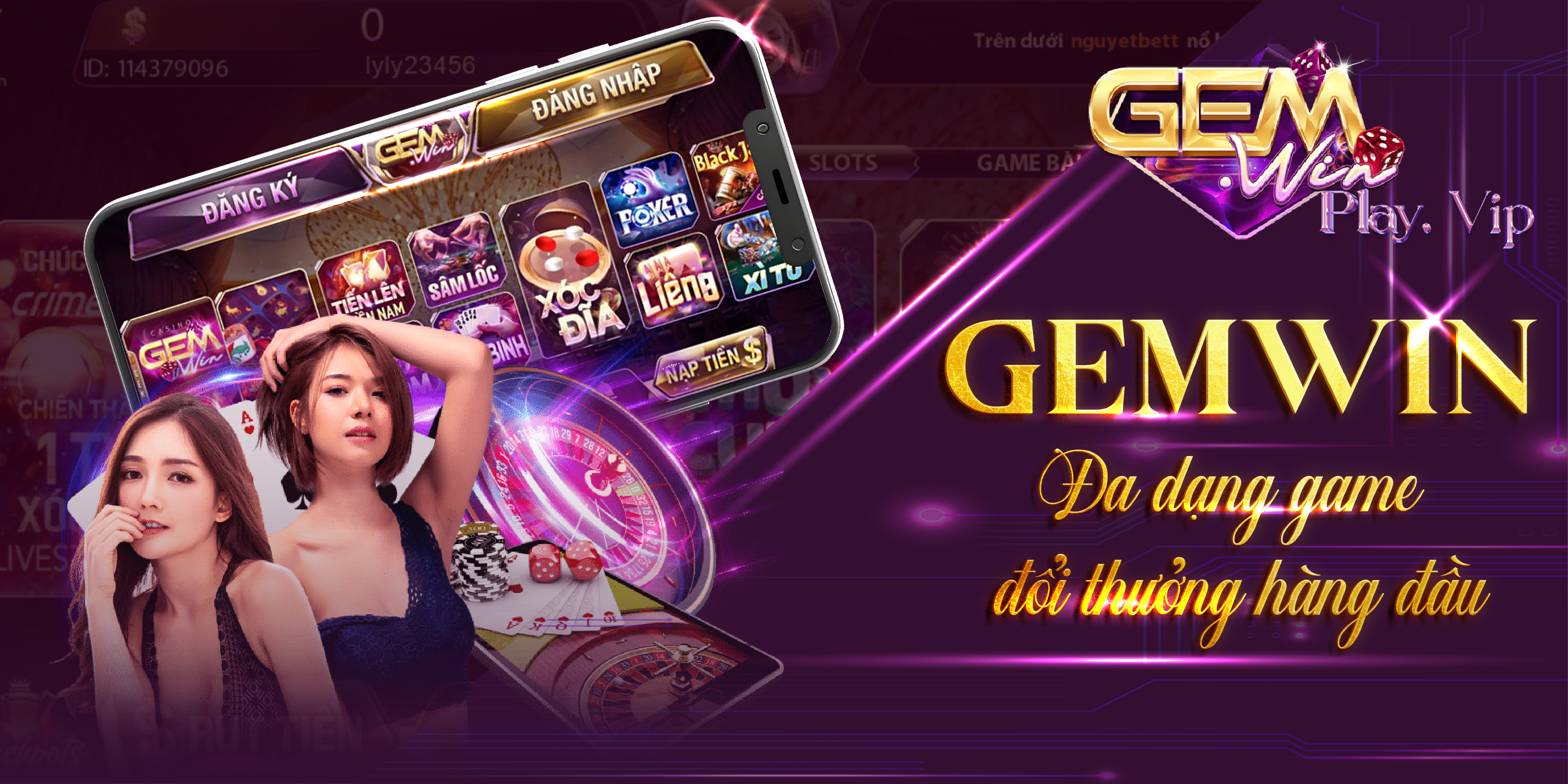 Gemwin - Đa dạng game đổi thưởng hàng đầu trong 2025